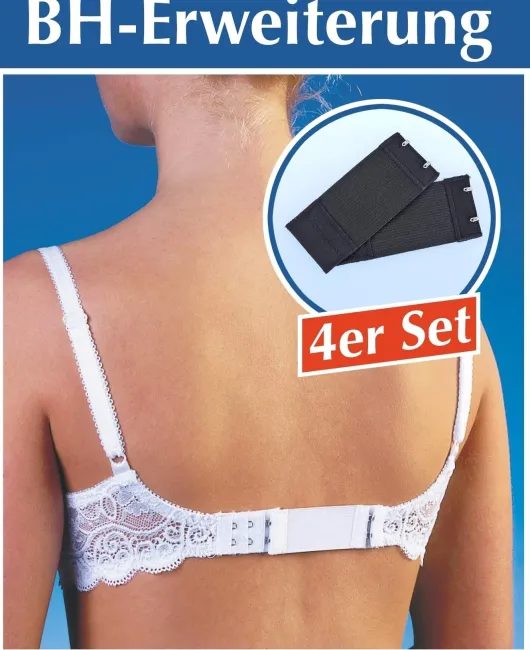 BH Erweiterung schwarz 4er Set 5,5 x 8 cm
