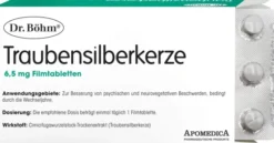 Böhm Traubensilberkerze 6,5 mg 60 Filmtabletten