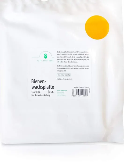 Bienenwachsplatten 3 Stück