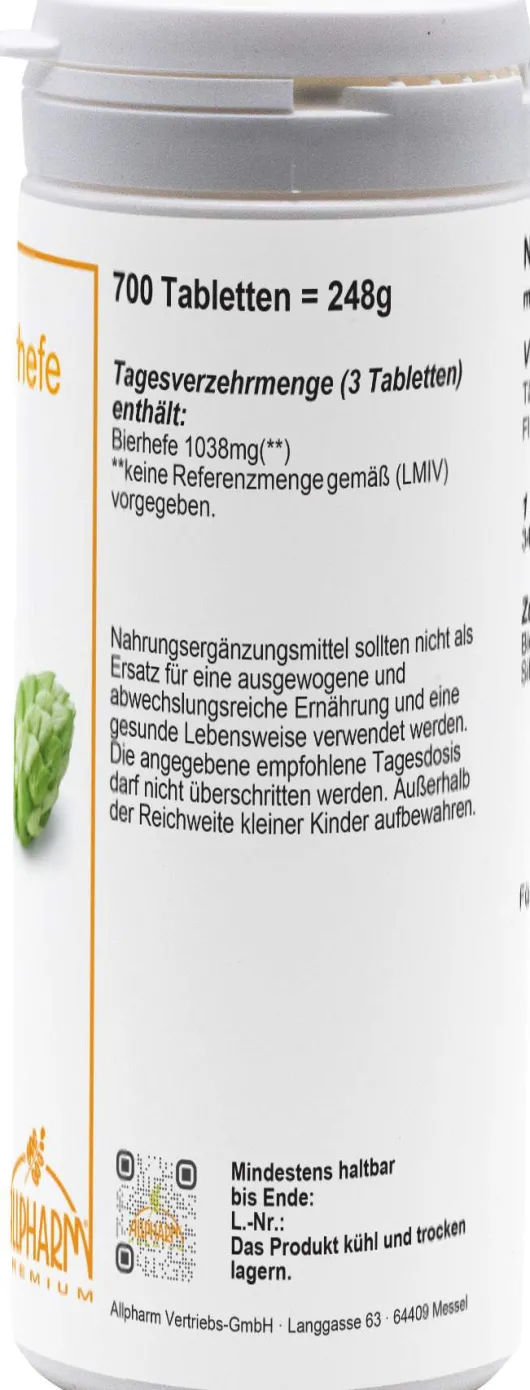 Bierhefe 250 G Tabletten