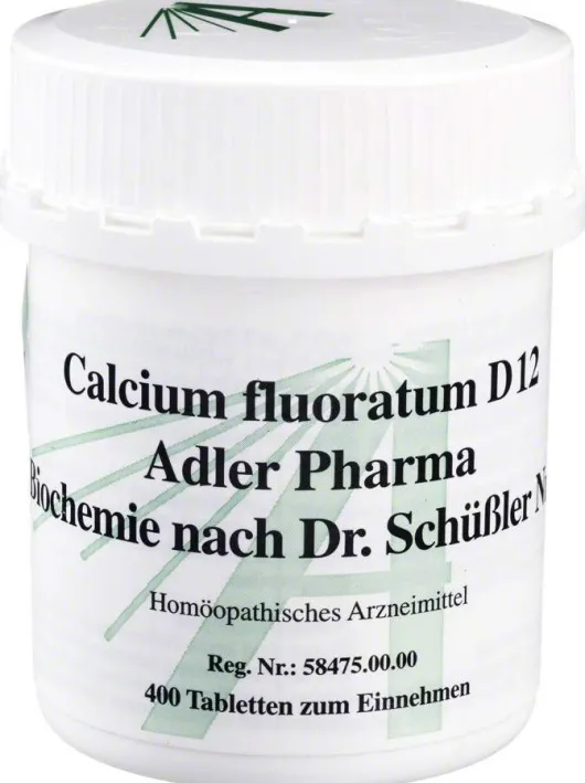 Biochemie Adler 1 Calcium Fluor. D12 400 Tabletten