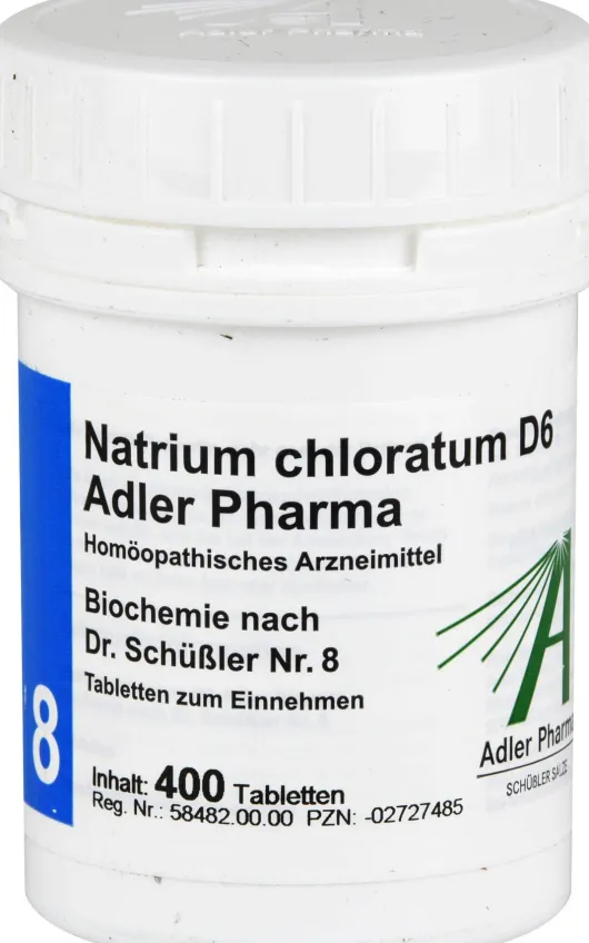 Biochemie Adler 8 Natrium Chlor. D6 400 Tabletten