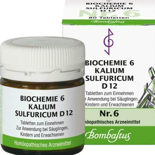 Biochemie Bombastus 6 Kalium Sulfuricum D 12 80 Tabletten