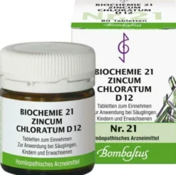 Biochemie Bombastus 21 Zincum Chloratum D 6 80 Tabletten