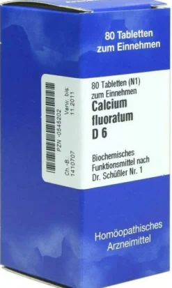 Biochemie 1 Calcium Fluoratum D 6 80 Tabletten