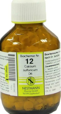 Biochemie 12 Calcium Sulfuricum D 6 400 Tabletten