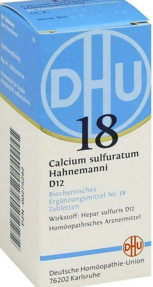 Biochemie Dhu 18 Calcium Sulfuratum D12 80 Tabletten