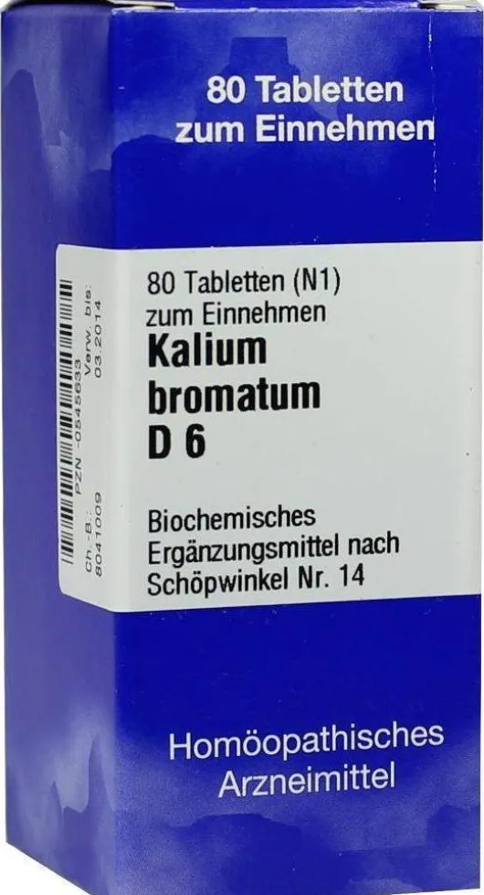 Biochemie 14 Kalium Bromatum D6 Tabletten 80 Tabletten