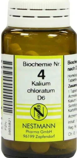 Biochemie 4 Kalium Chloratum D 6 100 Tabletten