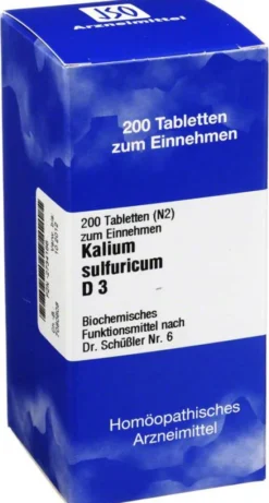 Biochemie 6 Kalium Sulfuricum D 3 200 Tabletten