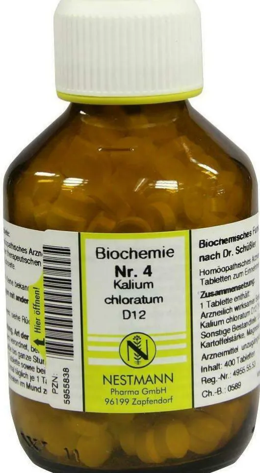 Biochemie Nestmann 4 Kalium Chloratum D12 400 Tabletten
