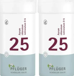 Biochemie Pflüger 25 Aurum chloratum natronatum D6 2 x 400 Tabletten