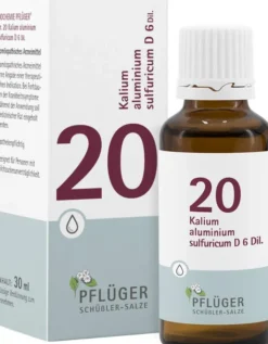 Biochemie Pflüger 20 Kalium Aluminium Sulfuricum D6 30 ml Tropfen