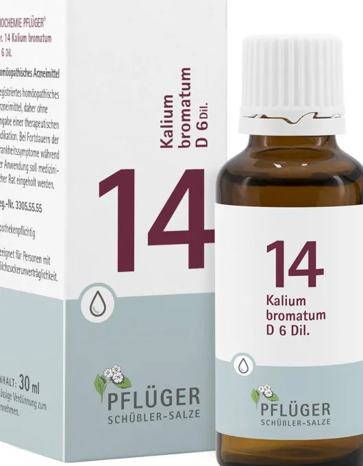 Biochemie Pflüger 14 Kalium Bromatum D6 30 ml Tropfen