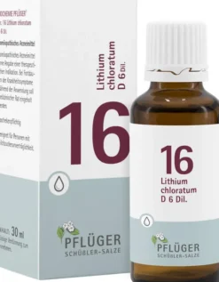 Biochemie Pflüger 16 Lithium Chloratum D6 30 ml Tropfen