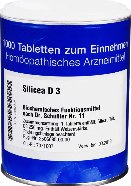 Biochemie 11 Silicea D 3 1000 Tabletten