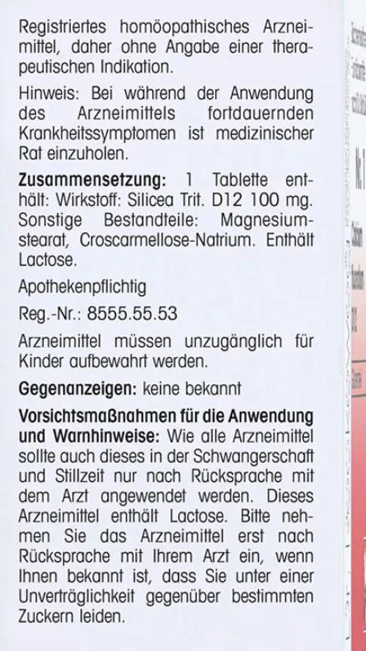 Biochemie 11 Silicea D 12 Tabletten