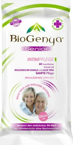 Biogenya Senior Feuchttücher Intimpflege 60 Tücher