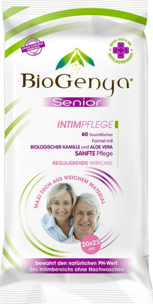 Biogenya Senior Feuchttücher Intimpflege 60 Tücher
