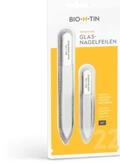 Bio-H-Tin Glas Nagelfeile Set 1 Stück