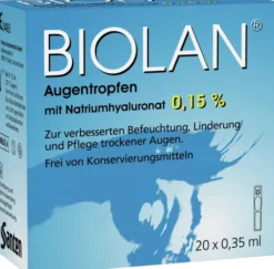 Biolan Augentropfen Einzeldosispipetten 20x0.35 Ml...