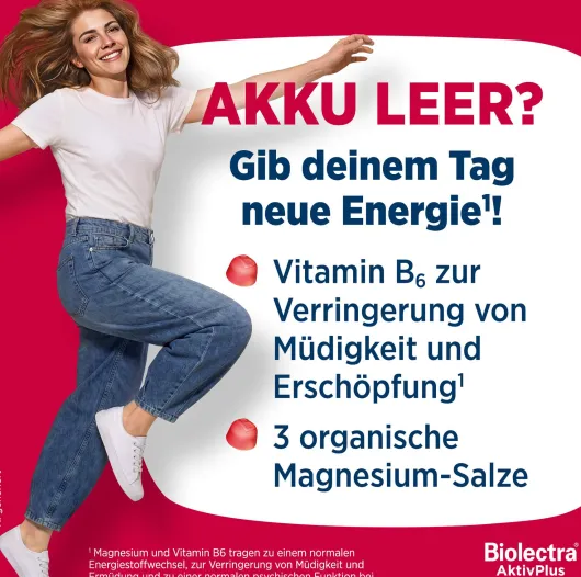 Biolectra AktivPlus Energie & Muskeln Erdbeere 60 Weichgummis