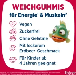 Biolectra AktivPlus Energie & Muskeln Erdbeere 60 Weichgummis