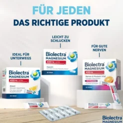 Biolectra Magnesium 300 mg Direct Zitronengeschmack 60 Beutel