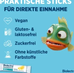Biolectra Magnesium 300 mg Direct Zitronengeschmack 60 Beutel
