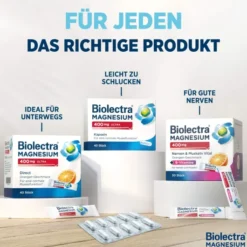 Biolectra Magnesium 300 mg Direct Orangengeschmack 60 Pellet