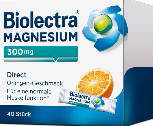 Biolectra Magnesium 300 mg Direct Orangengeschmack 40 Pellet