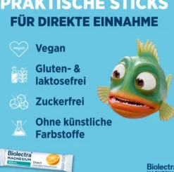 Biolectra Magnesium 300 mg Direct Orangengeschmack 20 Pellet
