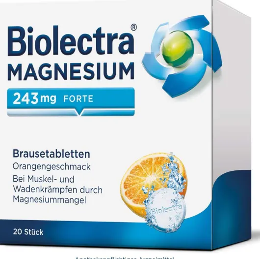 Biolectra Magnesium 243 mg Forte Orangengeschmack 20...