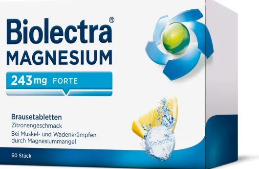 Biolectra Magnesium 243 mg forte Zitronengeschmack 60 Brausetabletten