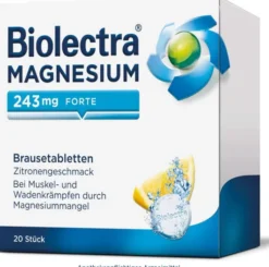 Biolectra Magnesium 243 mg Forte Zitronengeschmack 20...