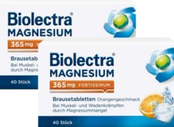 Biolectra Magnesium 365 mg fortissimum Orangengeschmack 2 x 40 Brausetabletten