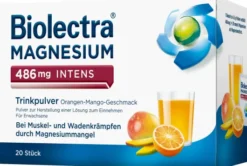 Biolectra Magnesium 486 mg intens Trinkpulver Orange-Mango 20 Stück
