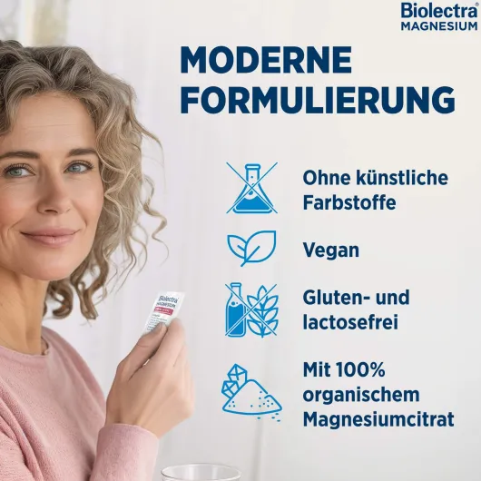 Biolectra Magnesium 486 mg intens Trinkpulver Orange-Mango 20 Stück