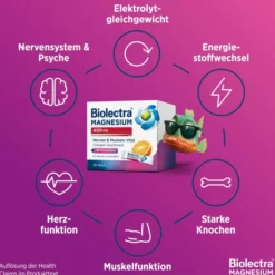 Biolectra Magnesium 400 mg Nerven & Muskeln Vital 100 Beutel