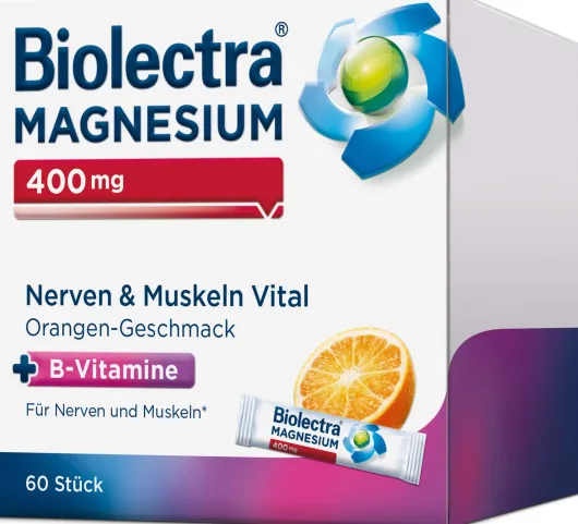 Biolectra Magnesium 400 mg Nerven & Muskeln Vital 60 Beutel