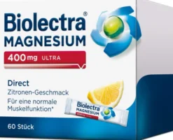 Biolectra Magnesium 400 mg ultra Direct Zitronengeschmack 60 Pellets