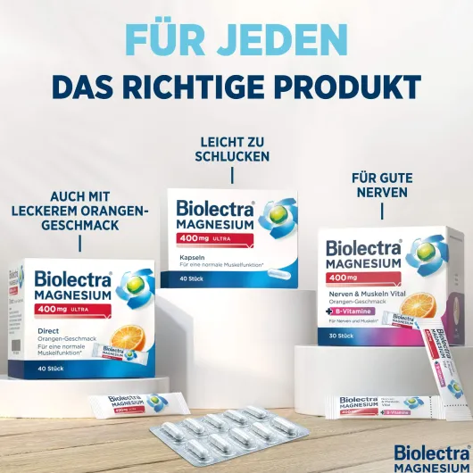 Biolectra Magnesium 400 mg ultra Direct Zitronengeschmack 60 Pellets