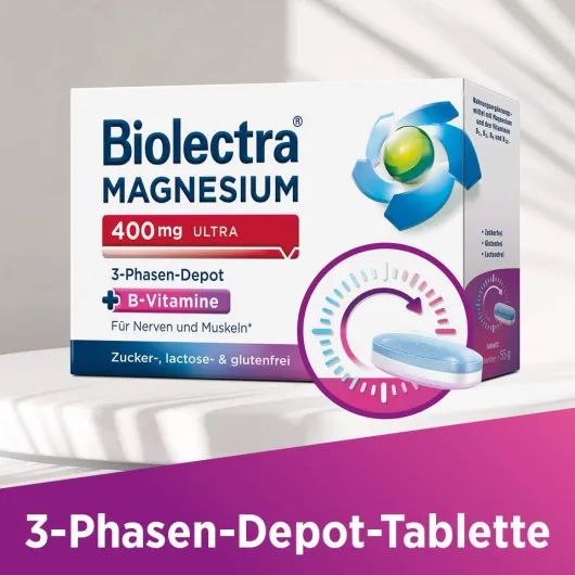 Biolectra Magnesium 400 mg ultra 3-Phasen-Depot 30 Tabletten