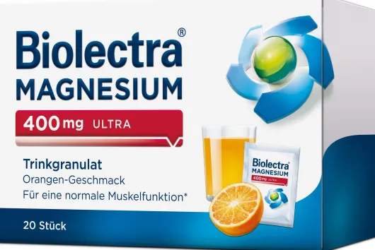 Biolectra Magnesium 400 mg ultra Trinkgranulat Orangengeschmack 40 Stück