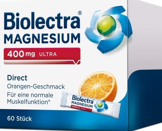 Biolectra Magnesium 400 mg ultra Direct Orangengeschmack 60 Pellets