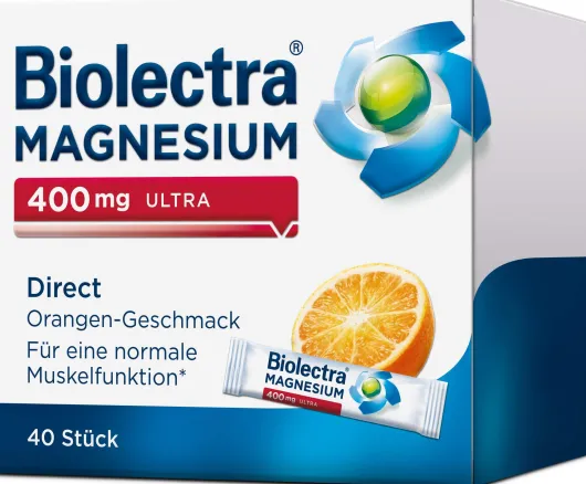 Biolectra Magnesium 400 mg ultra Direct Orangengeschmack 40 Pellets