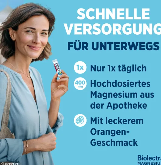 Biolectra Magnesium 400 mg ultra Direct Orangengeschmack 100 Pellets