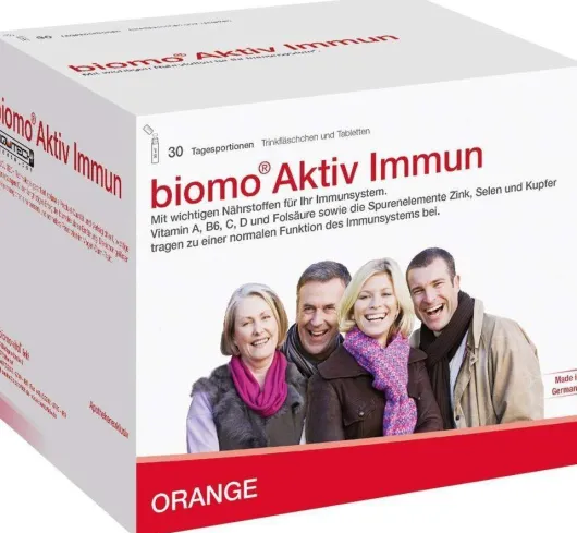 Biomo Aktiv Immun Trinkfläschchen und Tabletten 30 Tagesportionen