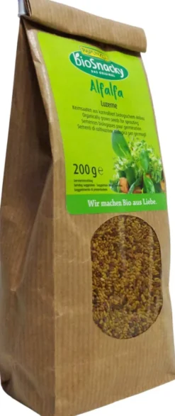 Biosnacky Sprossensamen Alfalfa 200 G