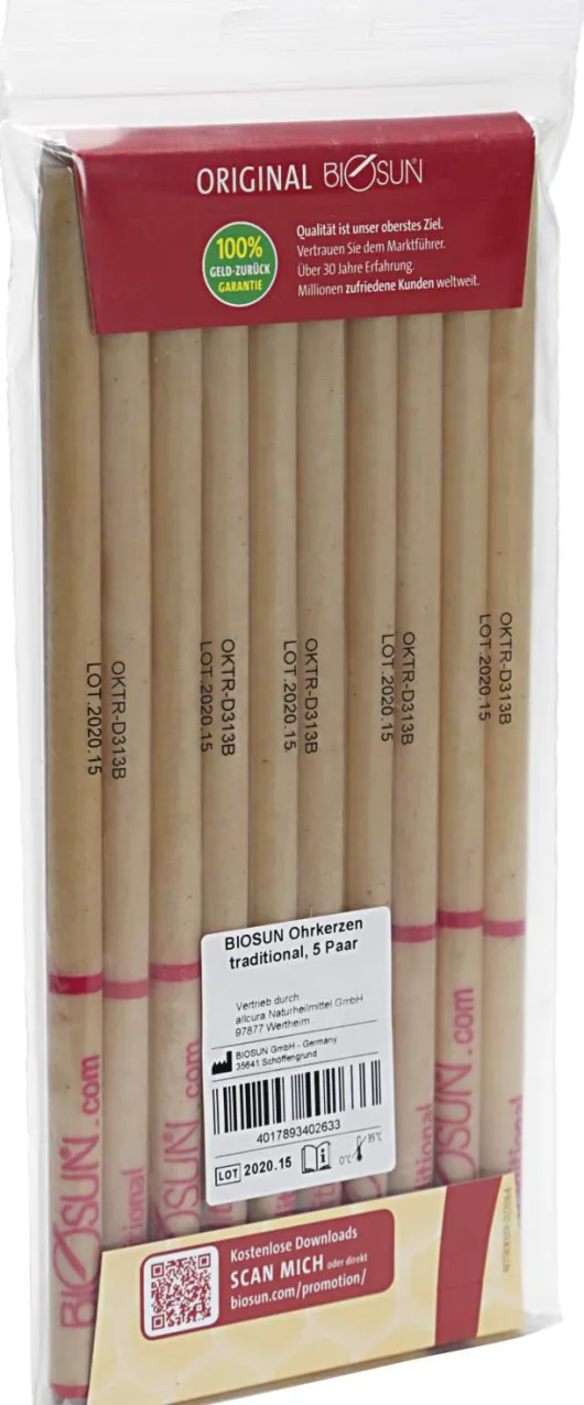 Biosun Ohrkerze Traditional 10 Stück
